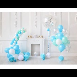 First birthday balloon backdrop